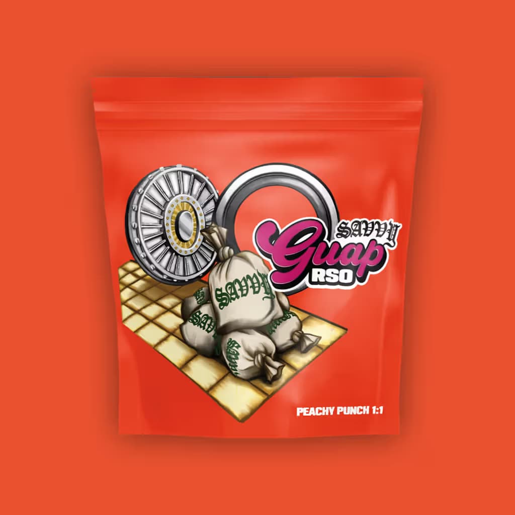 Savvy Savvy Guap RSO Peachy Punch 1:1 CBD:THC H 27418