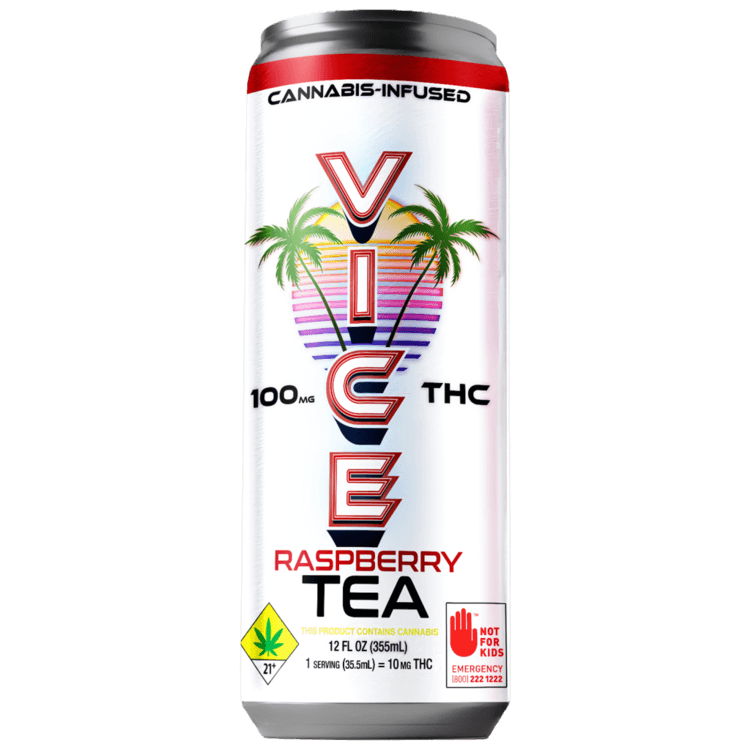 Vice Raspberry Tea [12oz] (100mg) Edibles