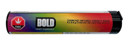 Bold Team Variety Pack 5 x Diamond Infused Pre-Rolls