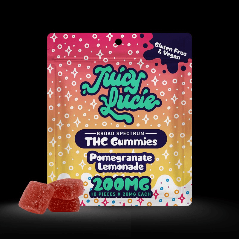 Juicy Lucie Pomegranate Lemonade High Dose Gummies - 10 Pack