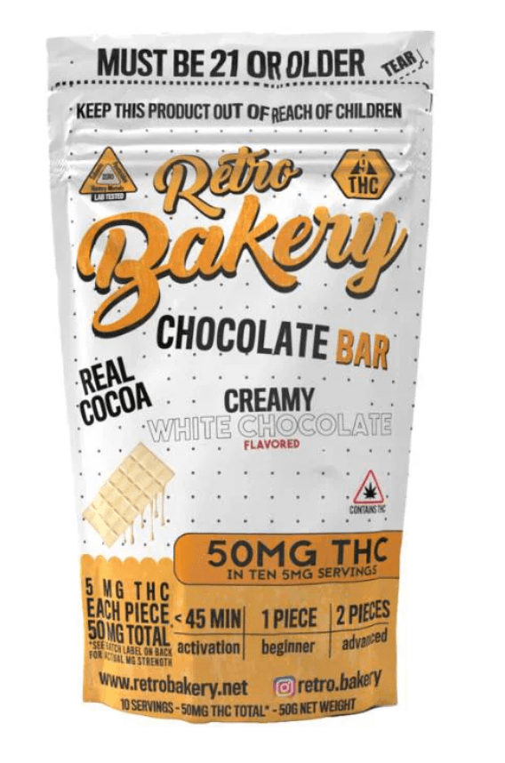 Retro Bakery Chocolate Bar | Creamy White Chocolate