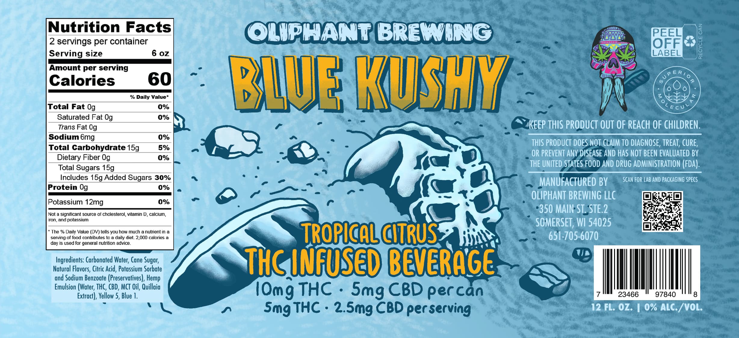 Oliphant Brewing Oliphant 10mg - Blue Kushy