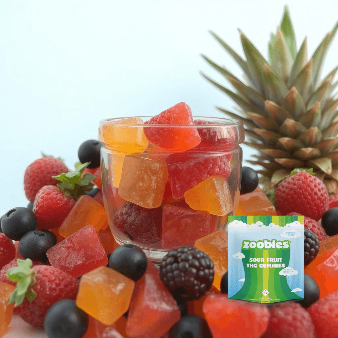 Zoobies Sour Fruit Gummies (I) 100mg