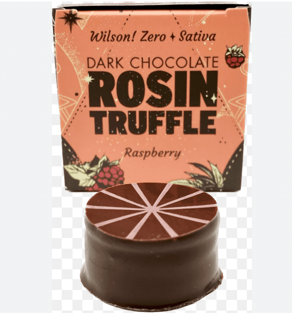 Crop Circle x BNK | 100MG | Solventless Raspberry Single Dark Chocolate Truffle