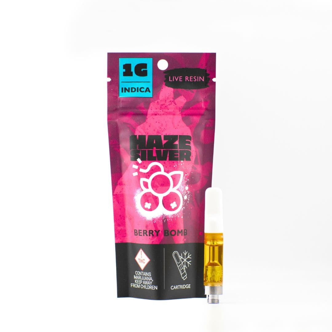 Haze | Silver Berry Bomb-(I)-HT Cartridge- -Haze Silver