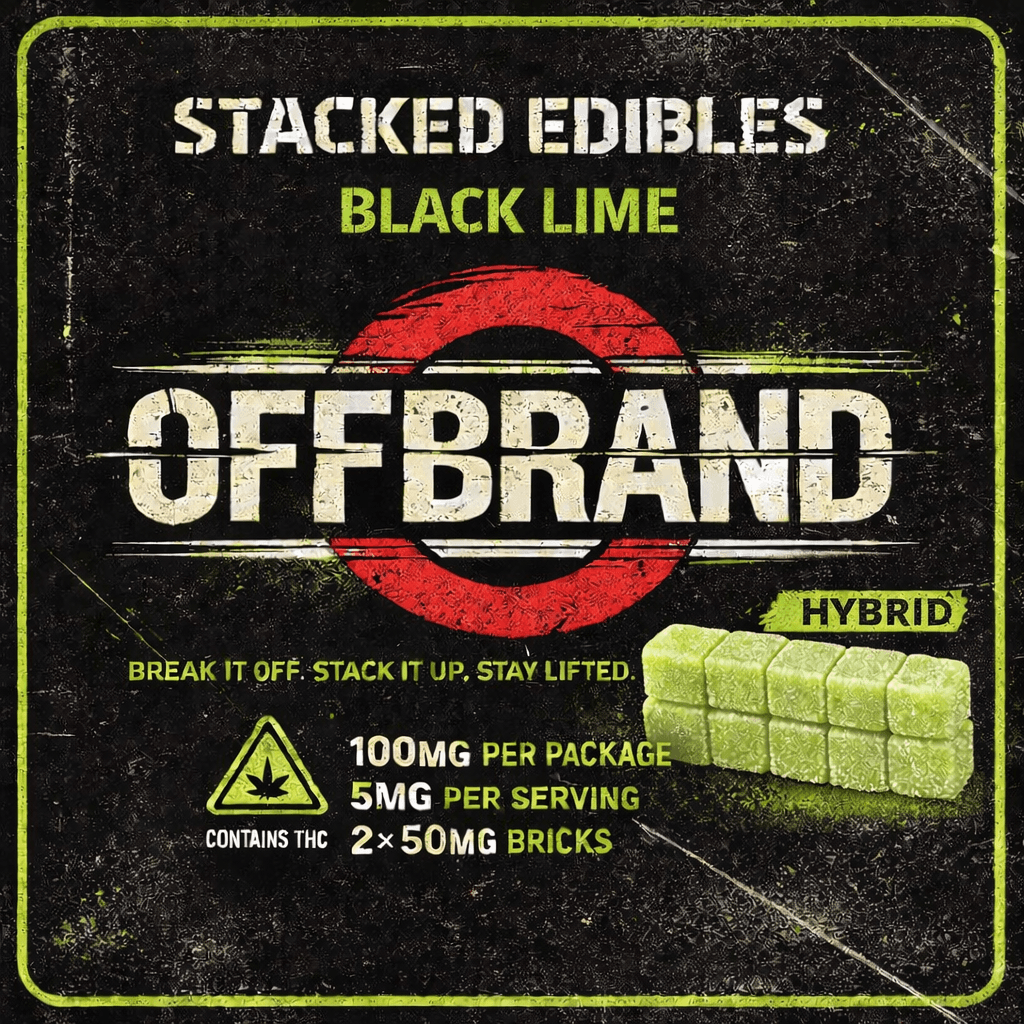 OffBrand Offbrand Stacked Gummies 2pk (100mg) Black Lime
