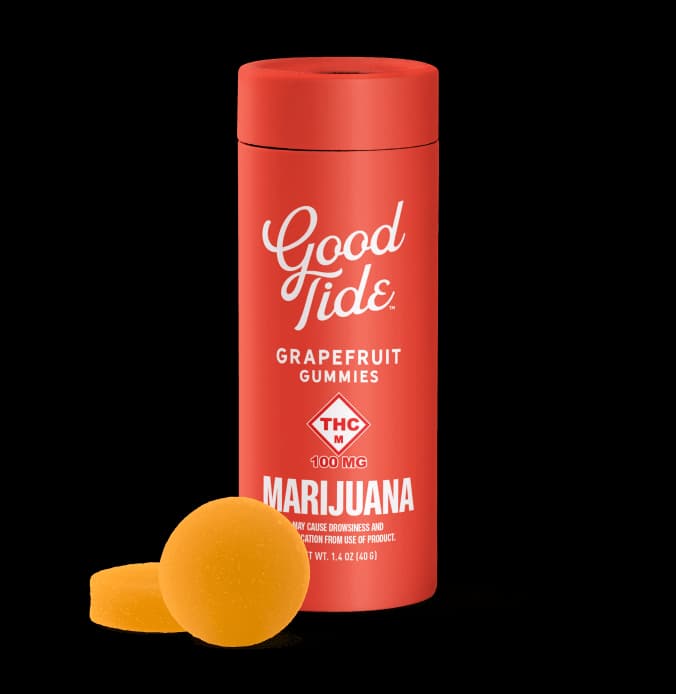 Good Tide THC/CBD/CBC Rosin Grapefruit Gummies 10pk