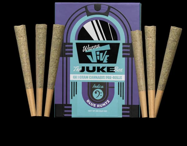 Wanna Jive Wanna Jive Blue Runtz Juke Box 6-Pack Prerolls 6g