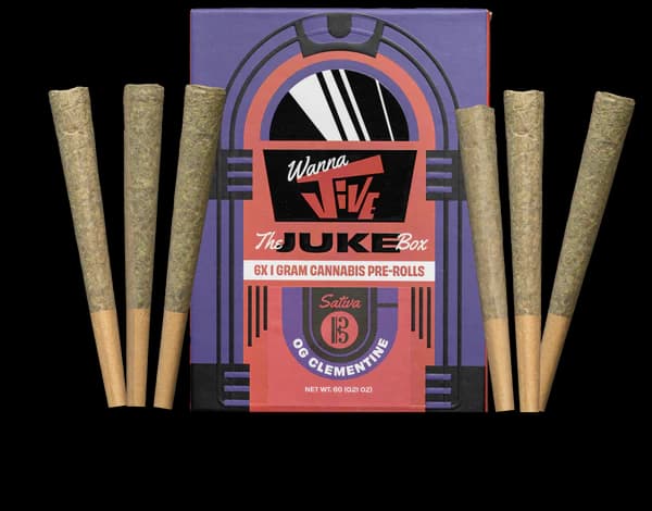 Wanna Jive Wanna Jive OG Clemintine Juke Box 6-Pack Prerolls 6g