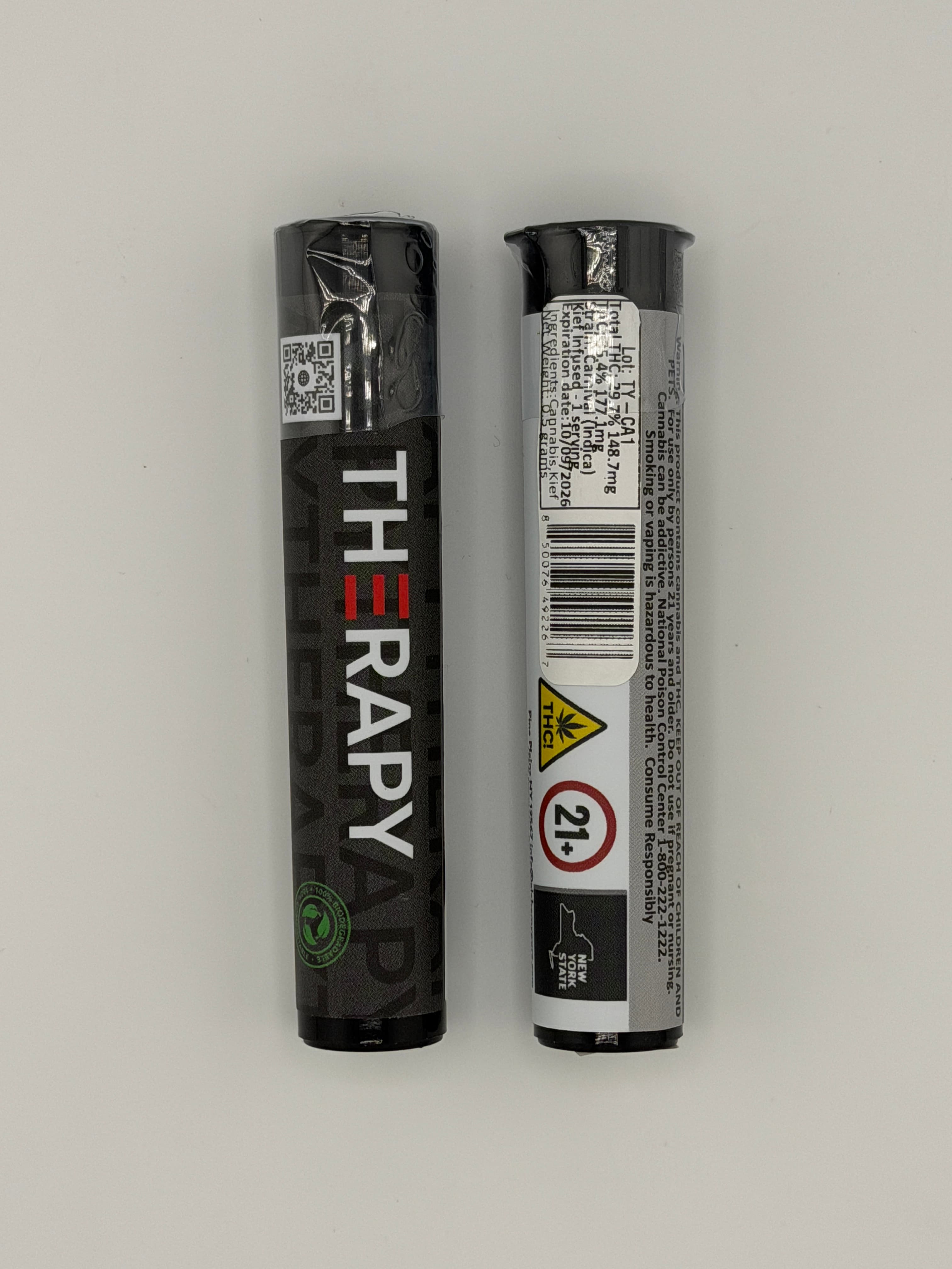 Therapy .5g Infused Preroll - Carnival (Indica)