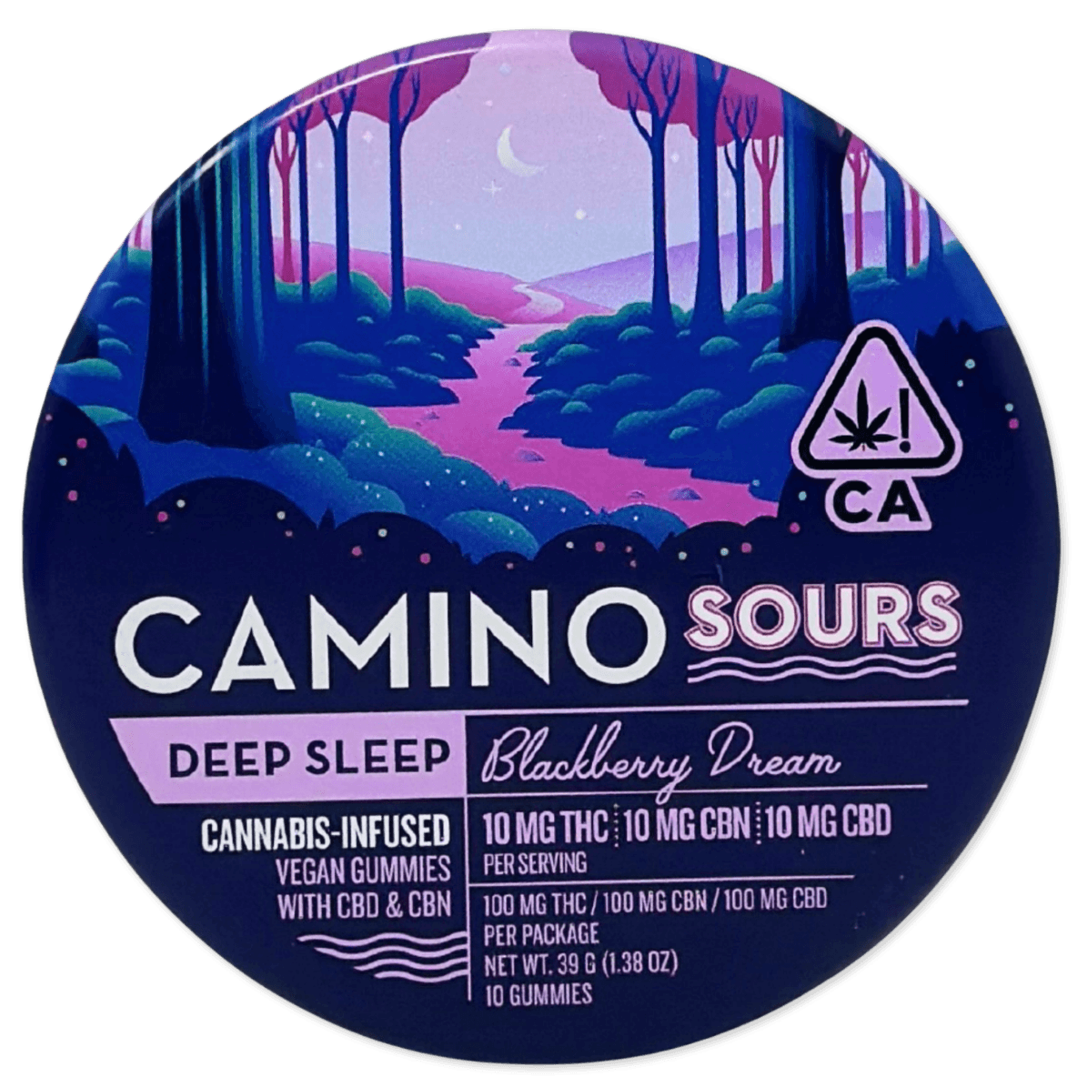 Camino Blackberry Dream 1:1:1 THC:CBD:CBN 10ct (100mg)