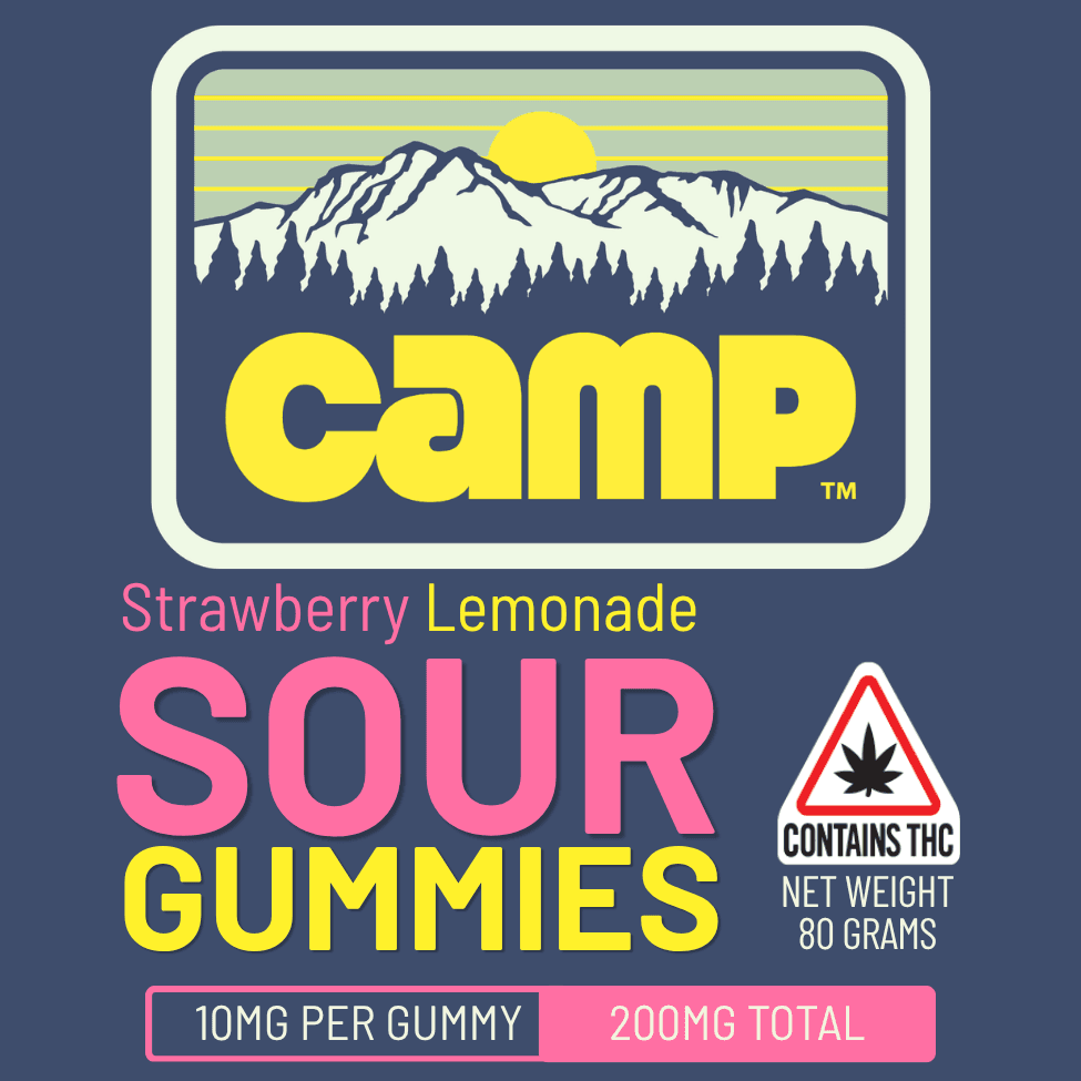 CAMP Sour Gummies - Strawberry Lemonade - 200mg/20pk