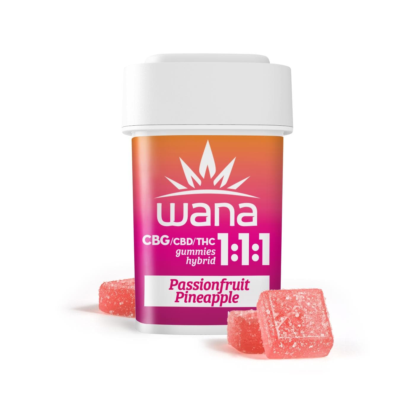 Wana 1:1:1 Passionfruit Pineapple Gummies [H] 100mg