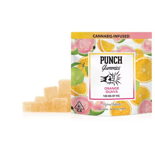 PUNCH ORANGE GUAVA 100MG 10 PACK GUMMIES