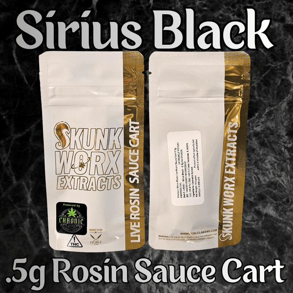 Skunk Worx Sirius Black | Live Rosin Disposable