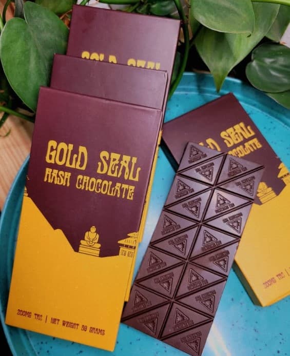 Noble Labs Gold Seal | 200mg | Dark Chocolate | Hash Chocolate Bar