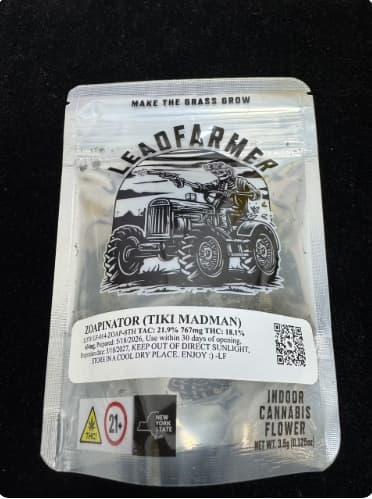 LeadFarmer Zoapinator (Tiki Madman) 3.5 Flower | Hybrid | 24.1% THC