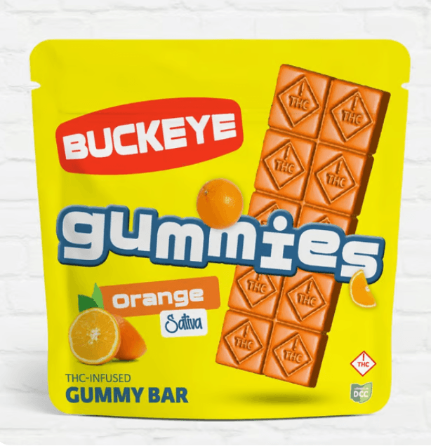 Buckeye Buckeye - Orange Gummy Bar (S) 10pk - 105mg