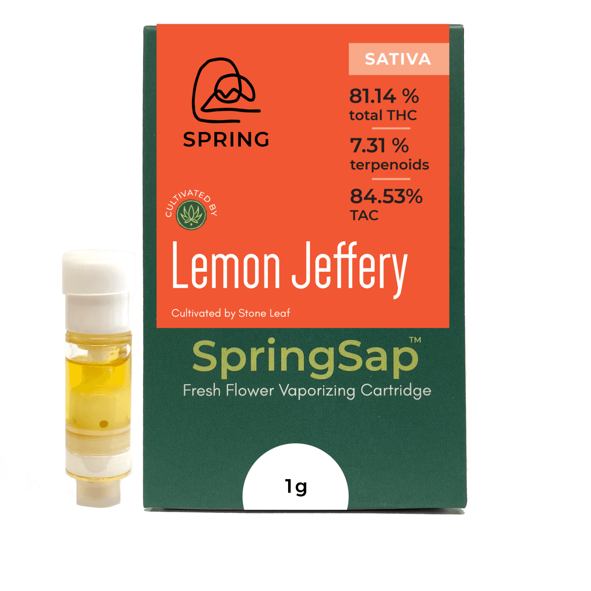 Spring SpringSap LIVE Resin Cartridge: Lemon Jeffery