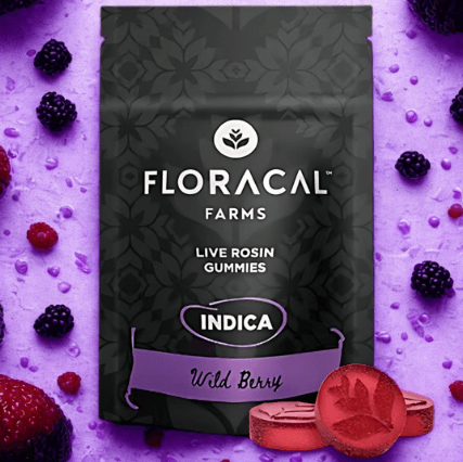 FloraCal Farms Wild Berry | Live Rosin Gummies | 100mg
