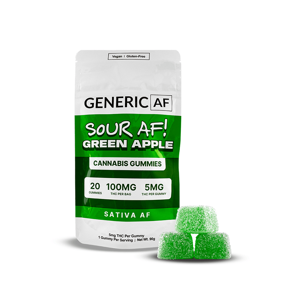 Generic AF Sour AF Green Apple [20pk] (100mg)