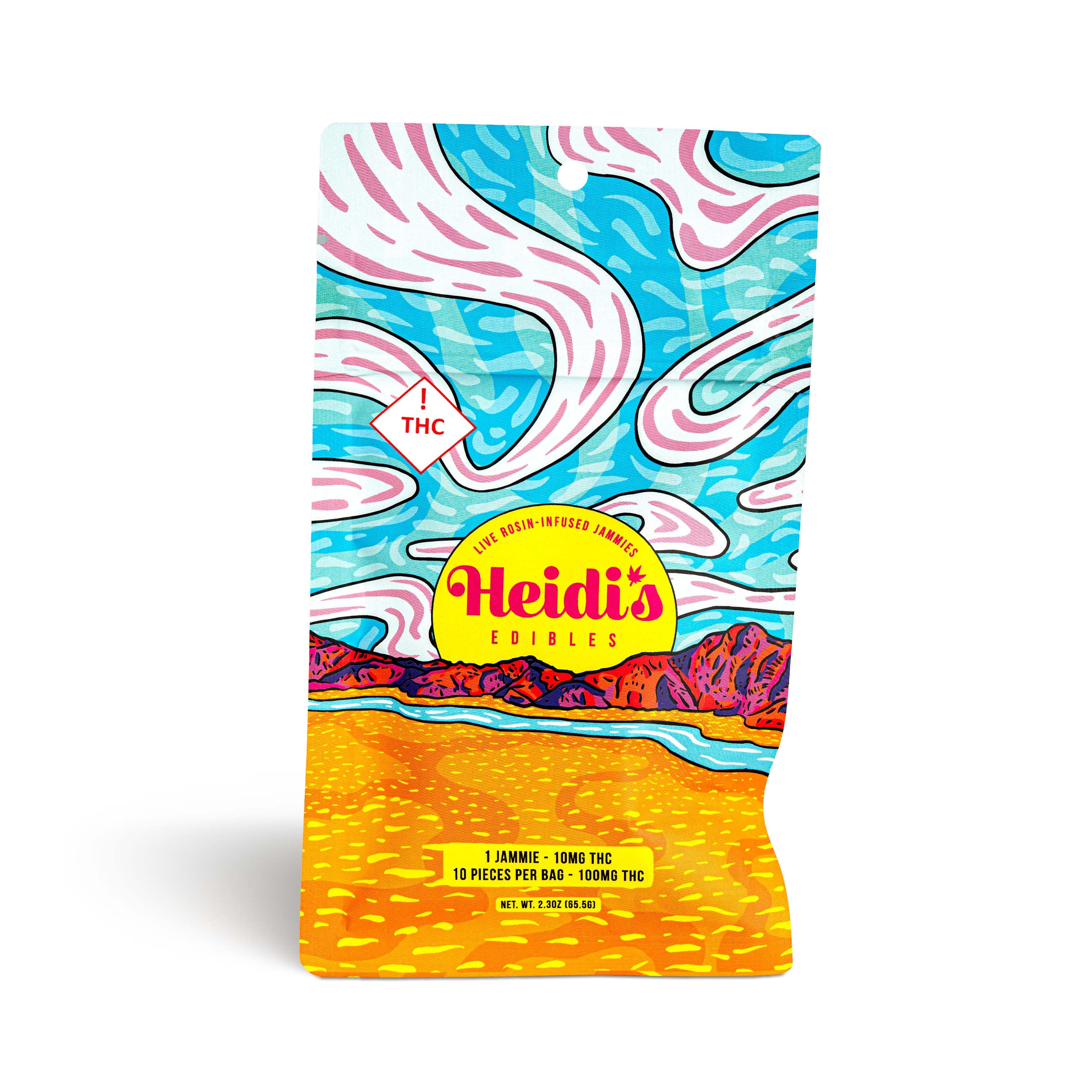 Heidi's Edibles Grape Jammies Live Rosin Gummies - 100mg