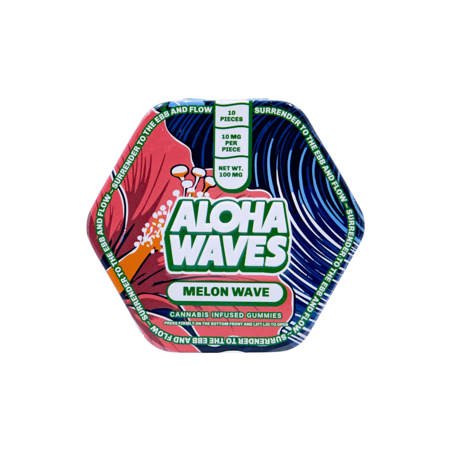 Aloha Waves Aloha Waves Melon Wave 10pk 10mg Gummies