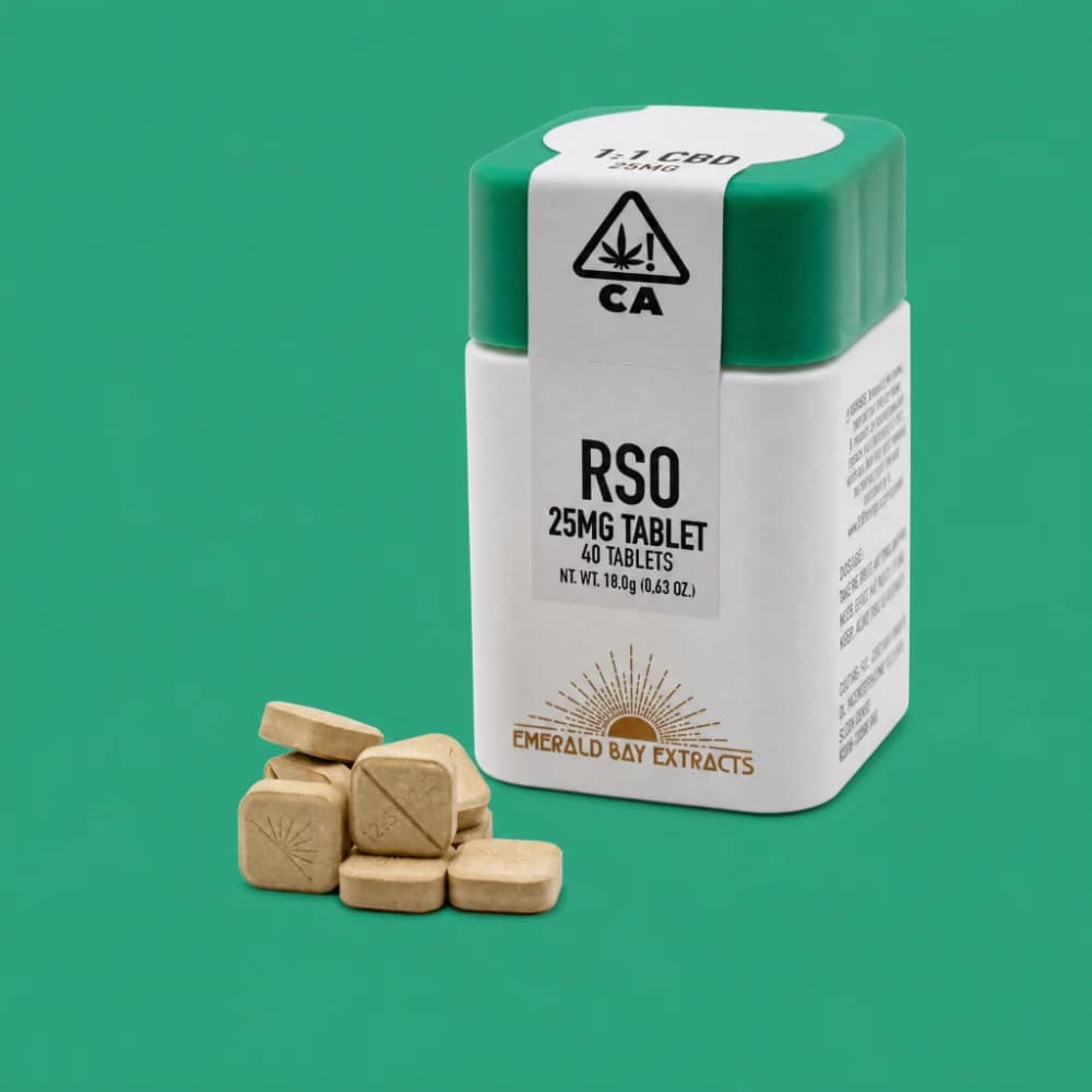 Emerald Bay Extracts Tablet 26:1 CBD:THC 25mg (1000mg) - Pear Blossom (CBD)