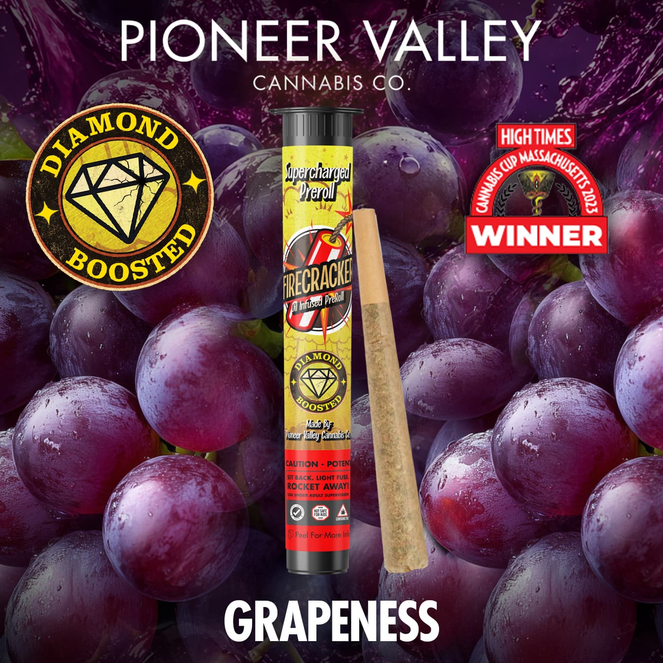 Firecrackers 1g Infused Pre-Roll | Grapeness | Firecracker