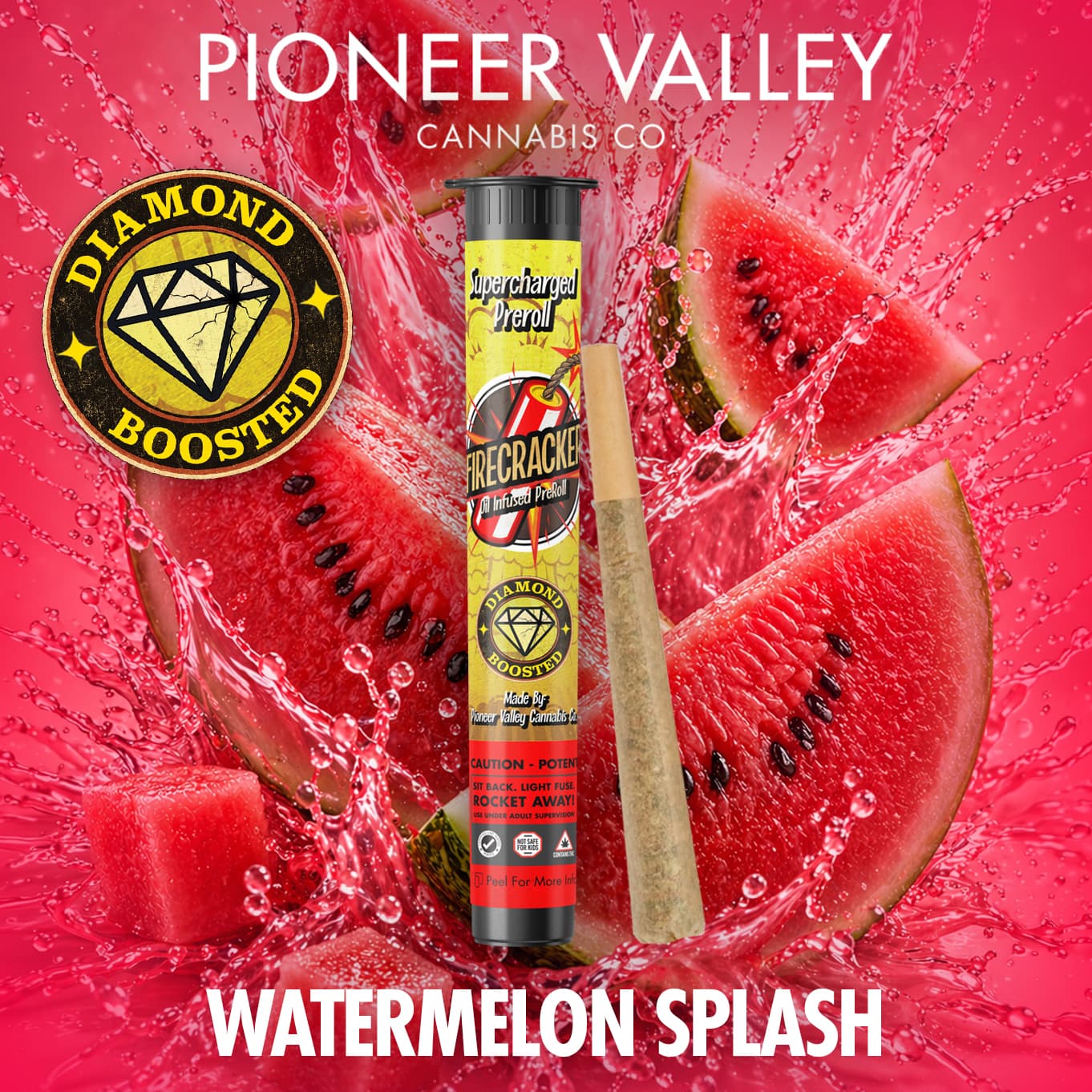 Firecrackers INFUSED PRE-ROLL | 1G | WATERMELON SPLASH | HYBRID | FIRECRACKERS