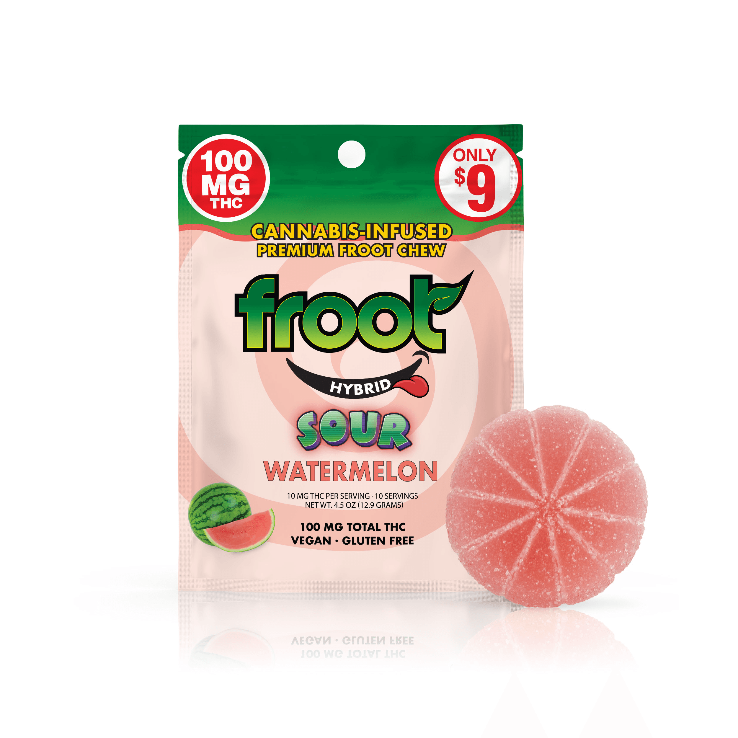 Froot Sour Watermelon Gummy | Single 100mg