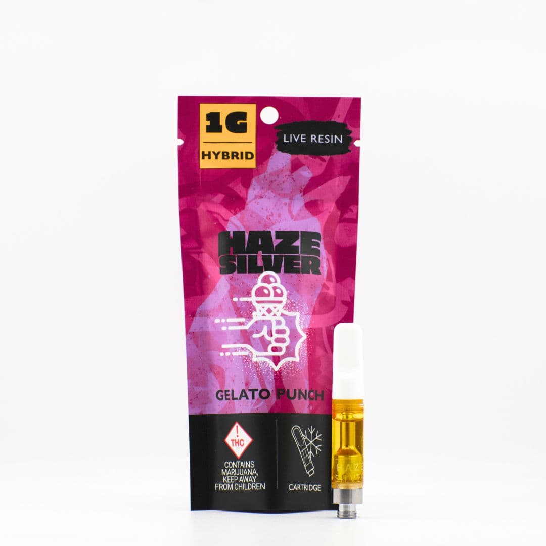 Haze | Silver Gelato Punch-(H)-HT Cartridge- -Haze Silver