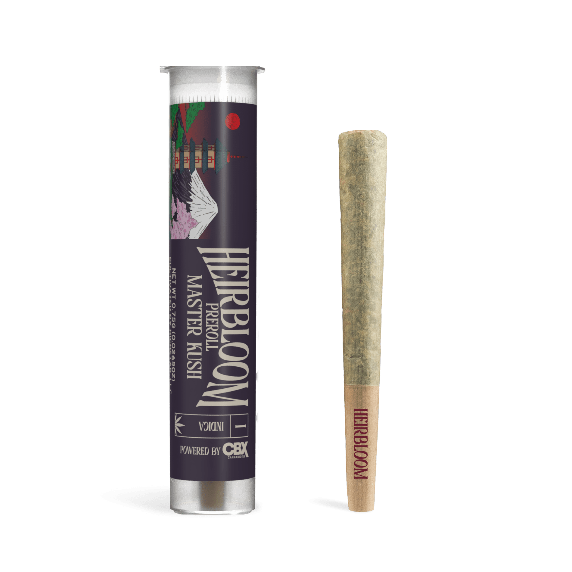 Heirbloom Preroll - Master Kush .75g