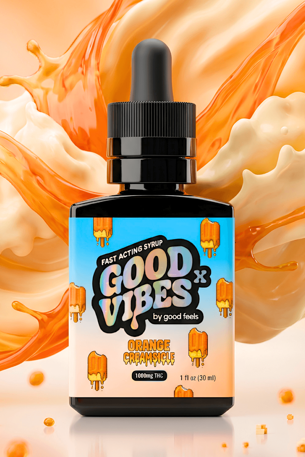 Good Feels Good Vibes | Orange Creamsicle Syrup | 1000mg