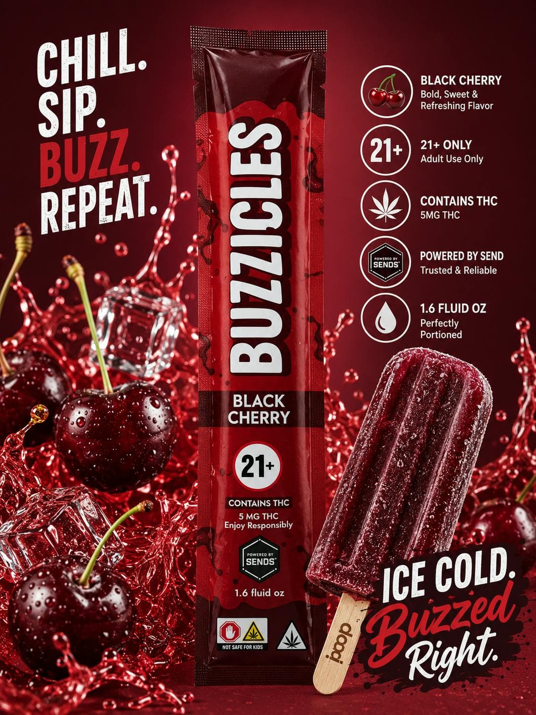 BUZZICLE Black Cherry