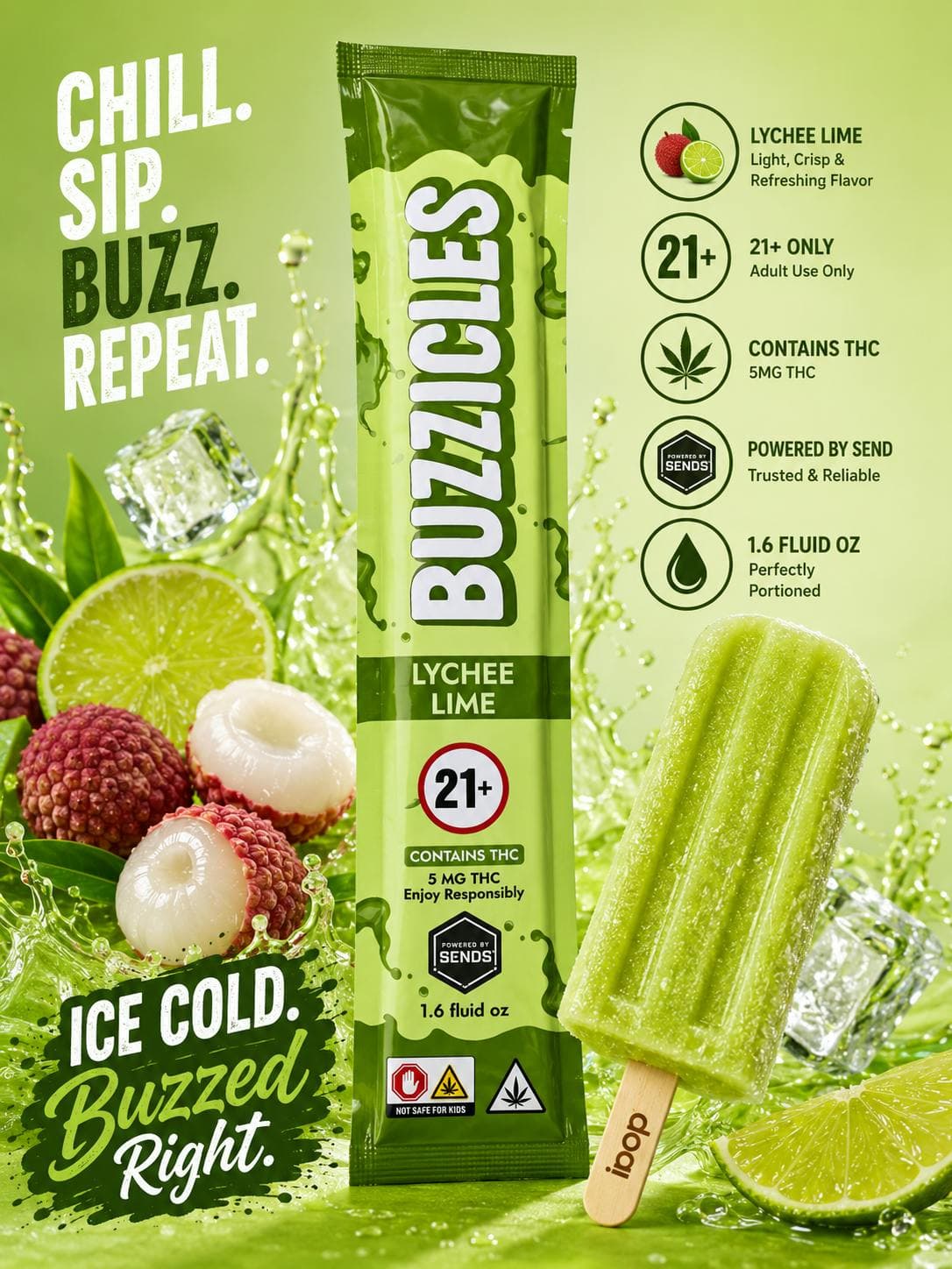 BUZZICLE Lychee Lime