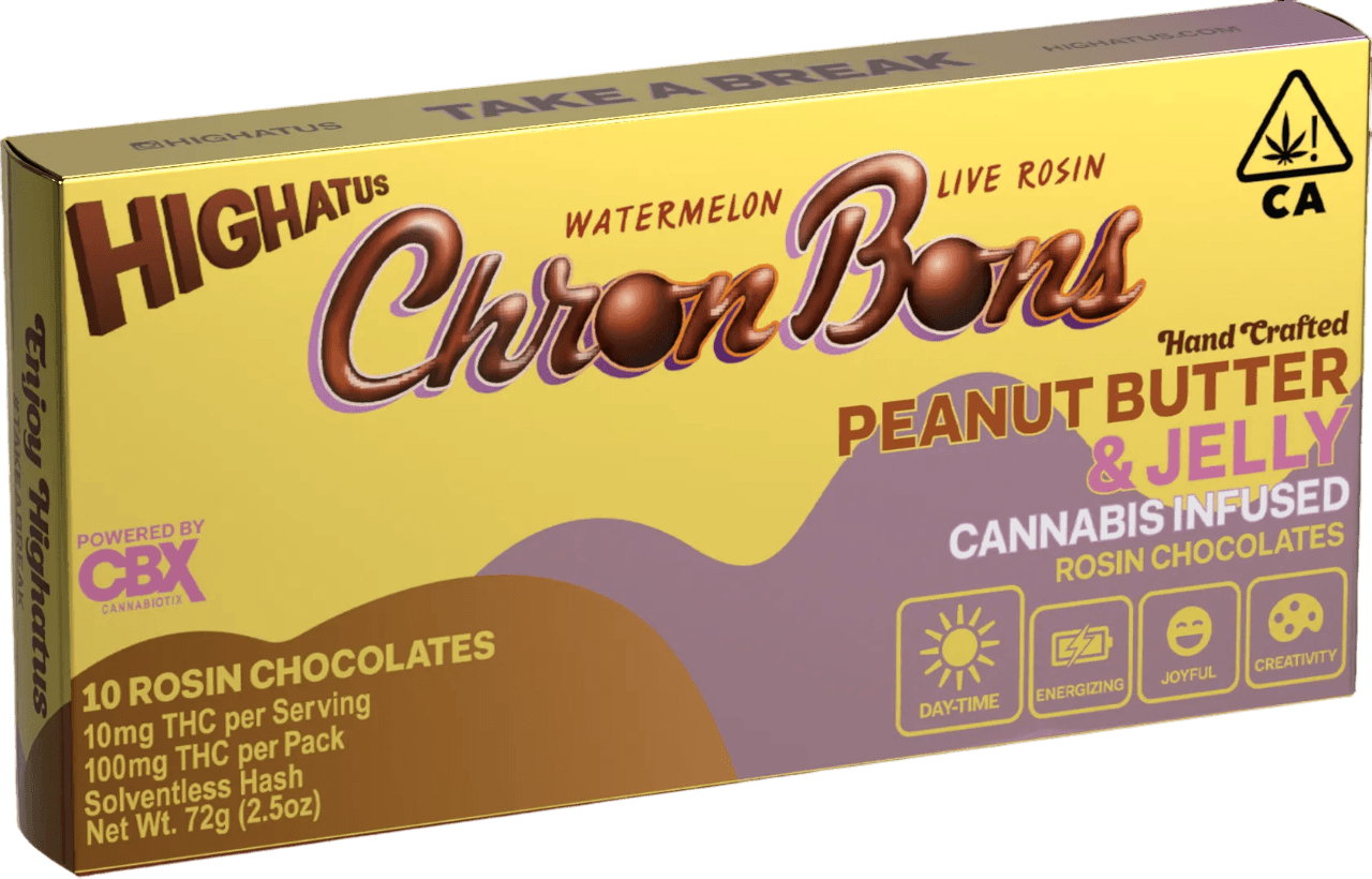 HIGHATUS Peanut Butter & jelly | 100mg ChronBons