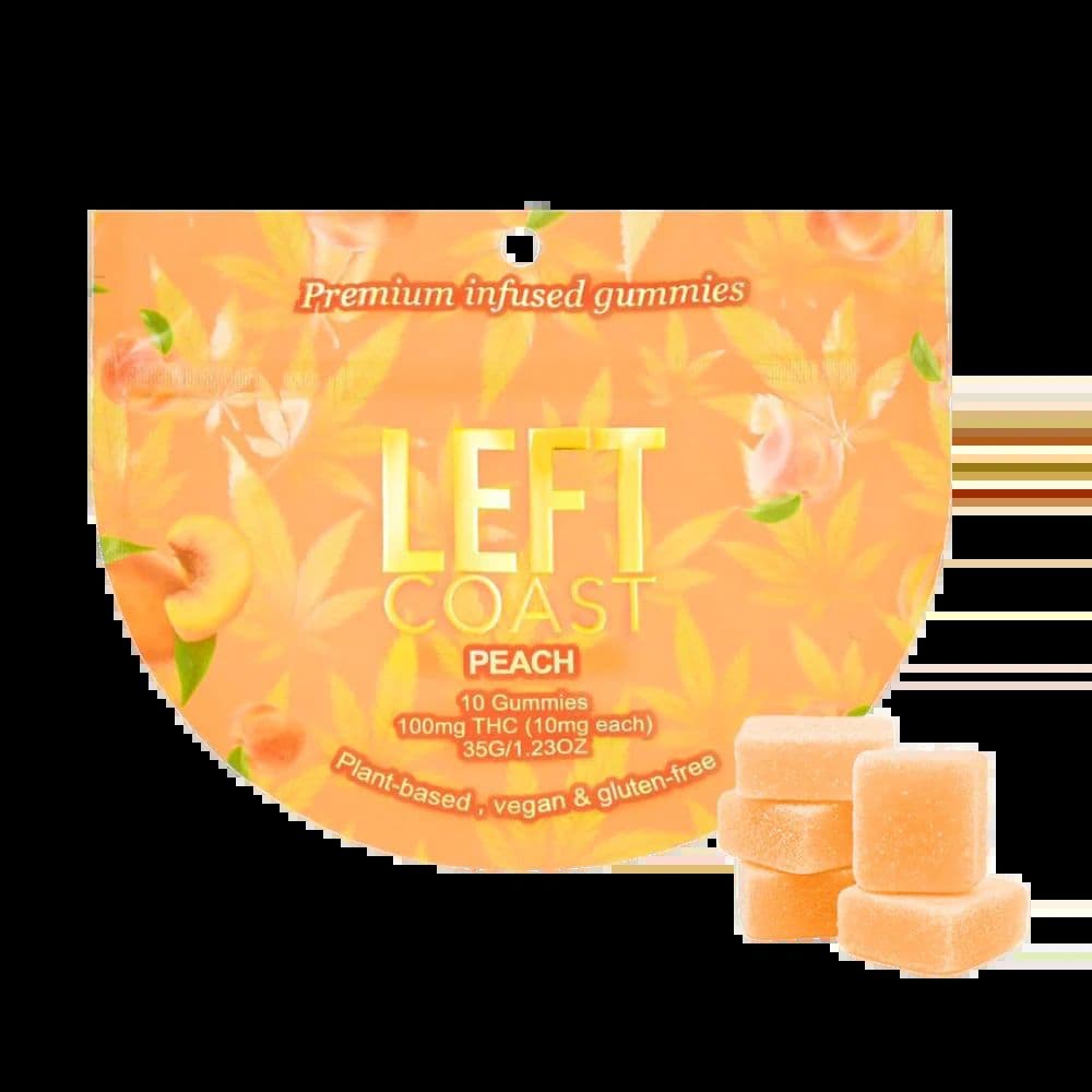 Left coast Peach - Gummies - 100mg