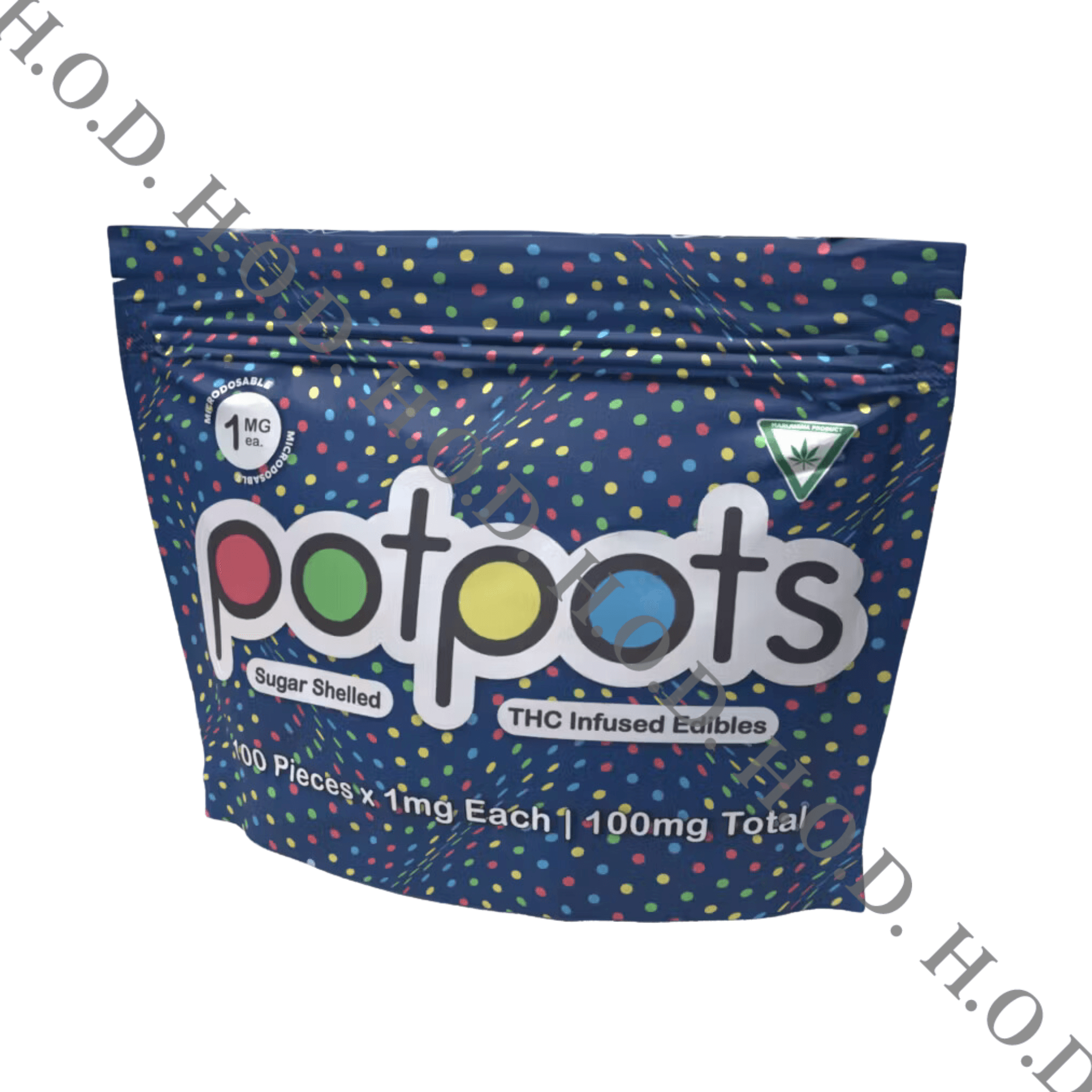 POTPOTS Potpots Dark Chocolate Pieces 100x1mg