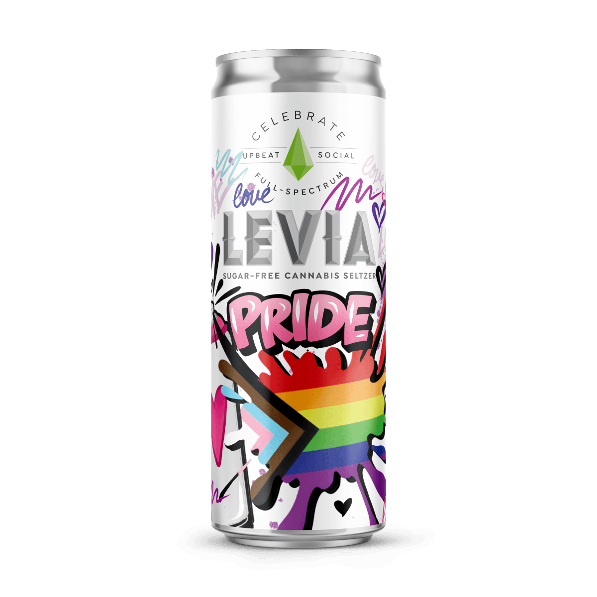LEVIA Pride Celebrate Lemon Lime Seltzer 12oz