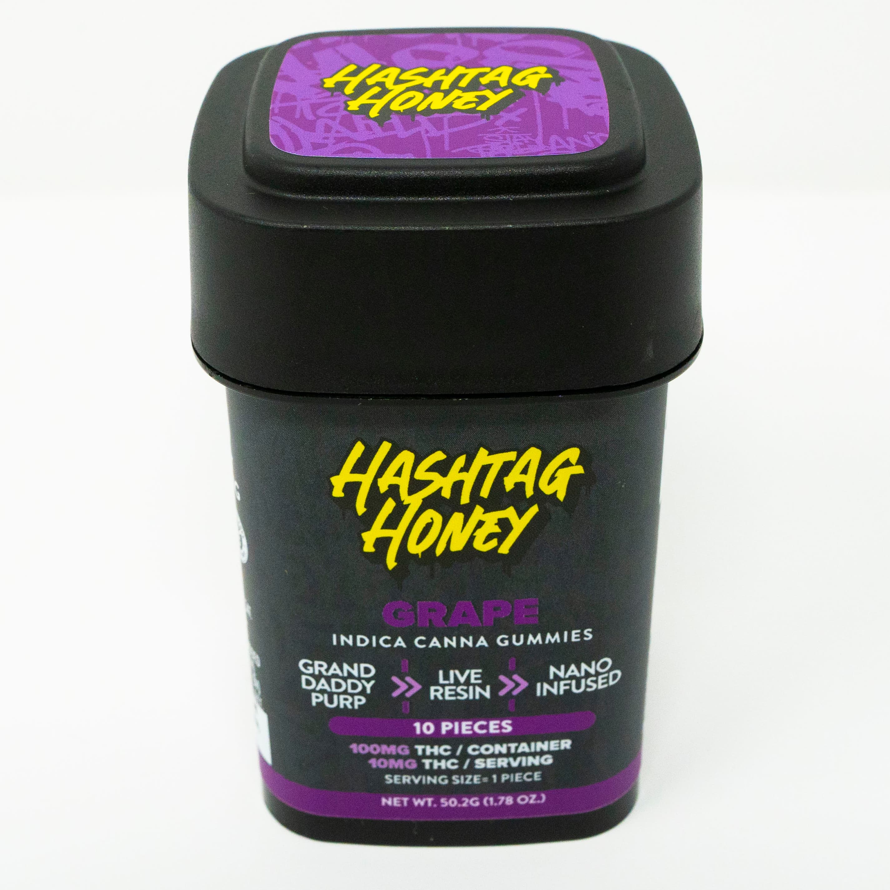 Hashtag Honey Grape Live Resin Gummies 10pk - 100mg