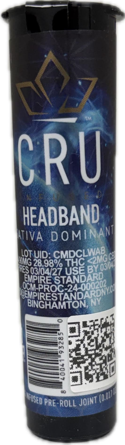 CRU Cannabis Headband | .5g Infused Pre-Roll