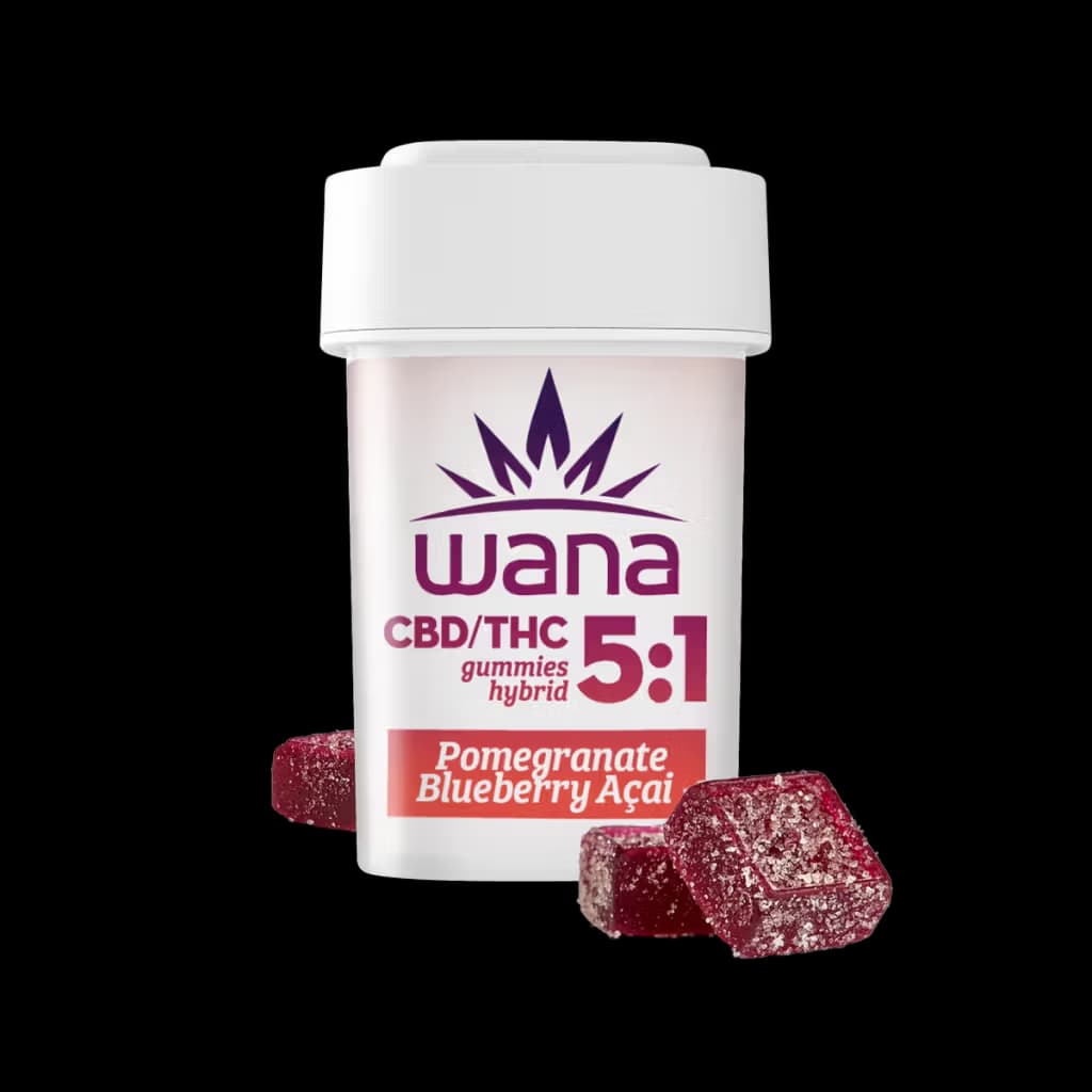 Wana Pomegranate Blueberry Acai | 5:1 Gummies | 10pk
