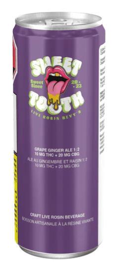 Sweet Tooth Grape Gingerale Live Rosin THC/CBG Beverage