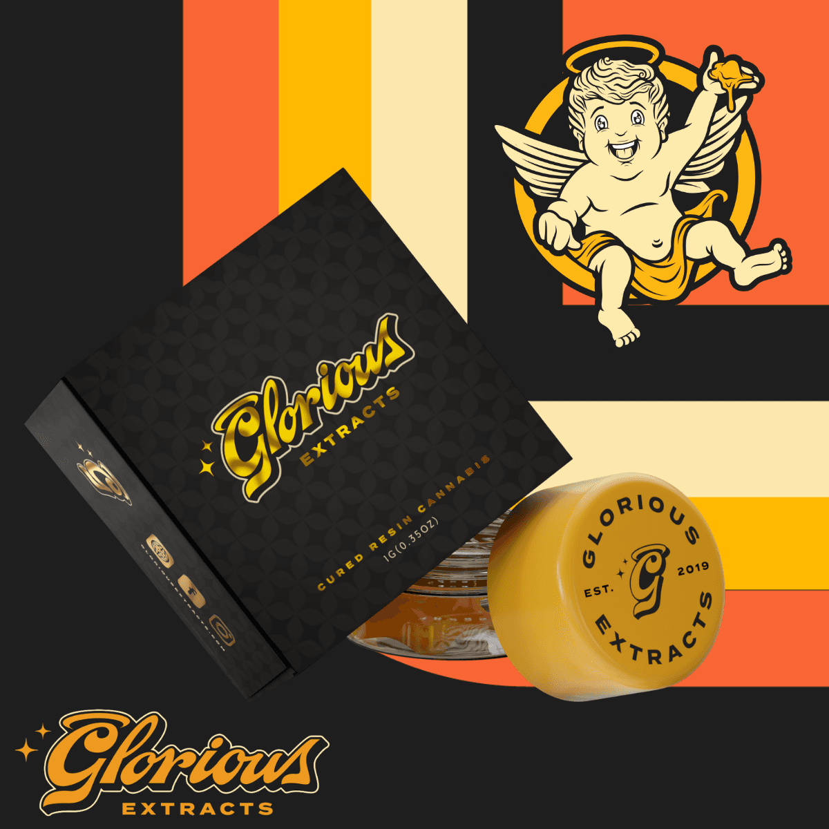 Glorious Cured Resin Glorious Extracts Cured Resin Sugar - Dark Rainbow