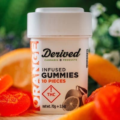 Derived Gummies Orange (S) 100mg THC