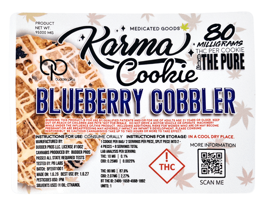 Karma Blueberry Cobbler Cookie | 80mg