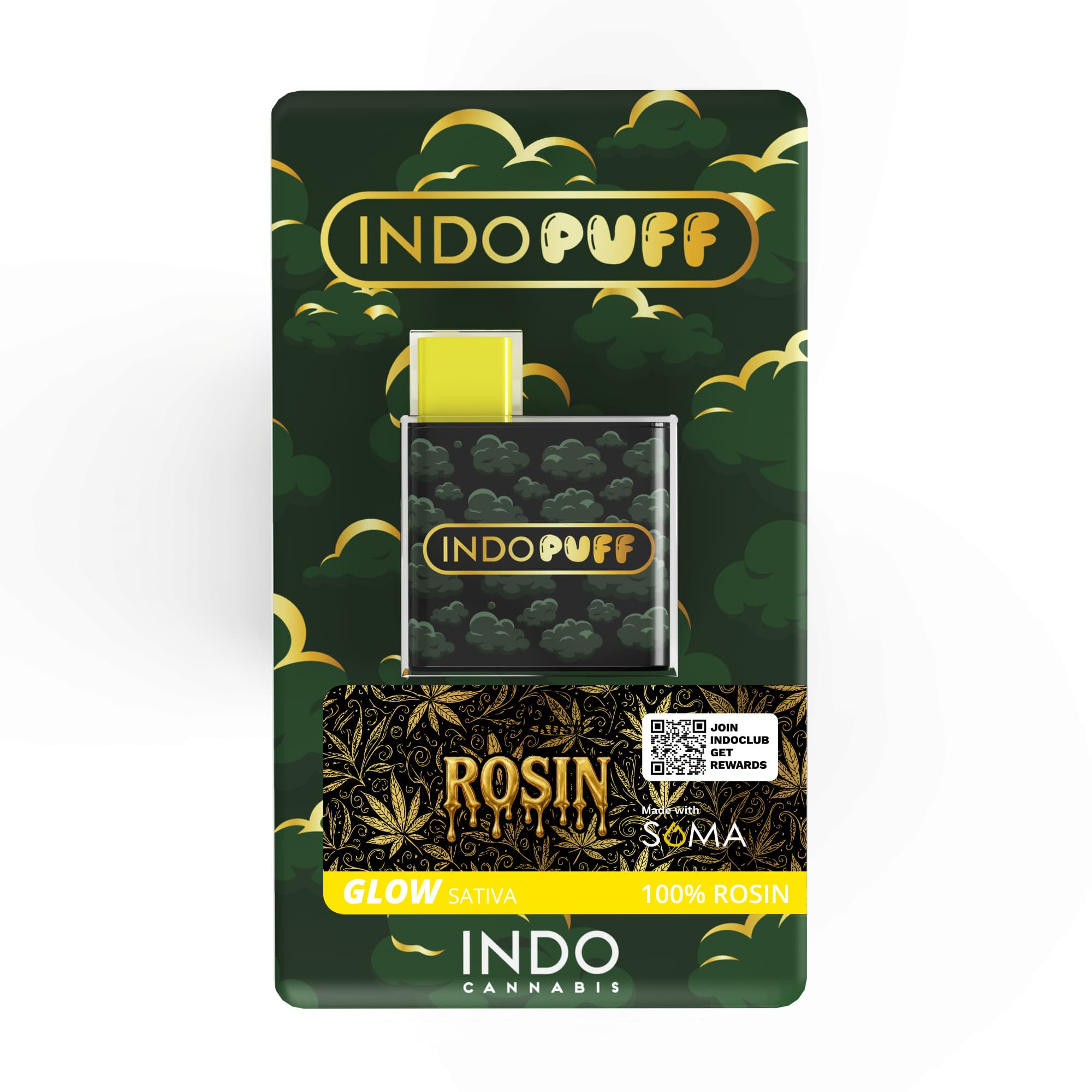 Indo IndoPuff - AIO Rosin - Strawberry Banana x Onion Ring (SH)