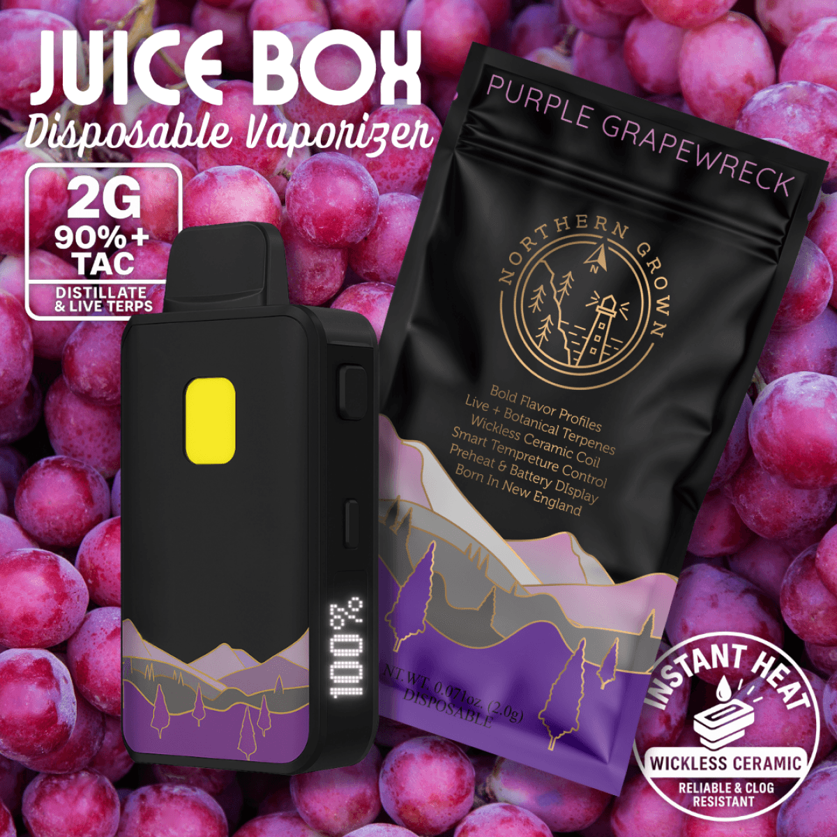 Northern Grown Northern Grown Purple Grapewreck Juice Box Disposable 2g