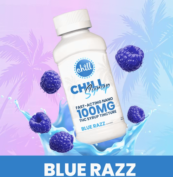 Chill Medicated Blue Razz - 100mg Syrup